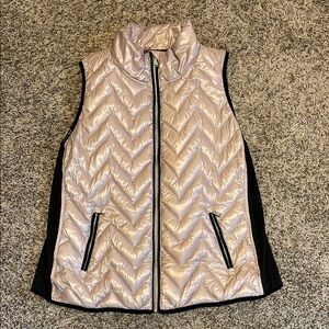 Calvin Klein Quilted Vest - Rose Gold and Black 2x
